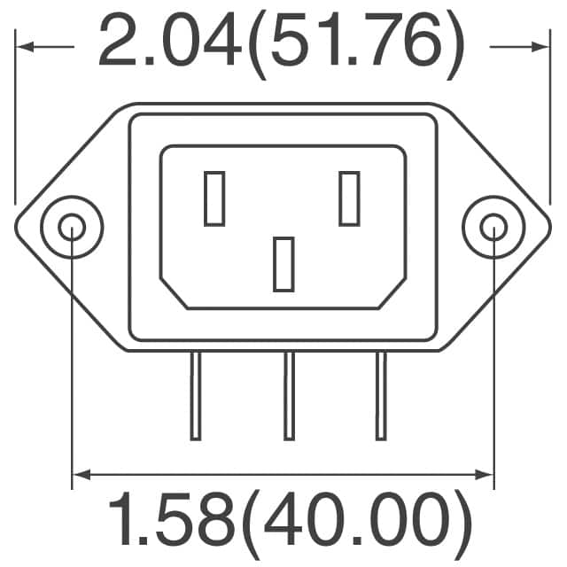 1-6609008-3 TE Connectivity Corcom Filters  Moduli di ingresso alimentazione (PEM)